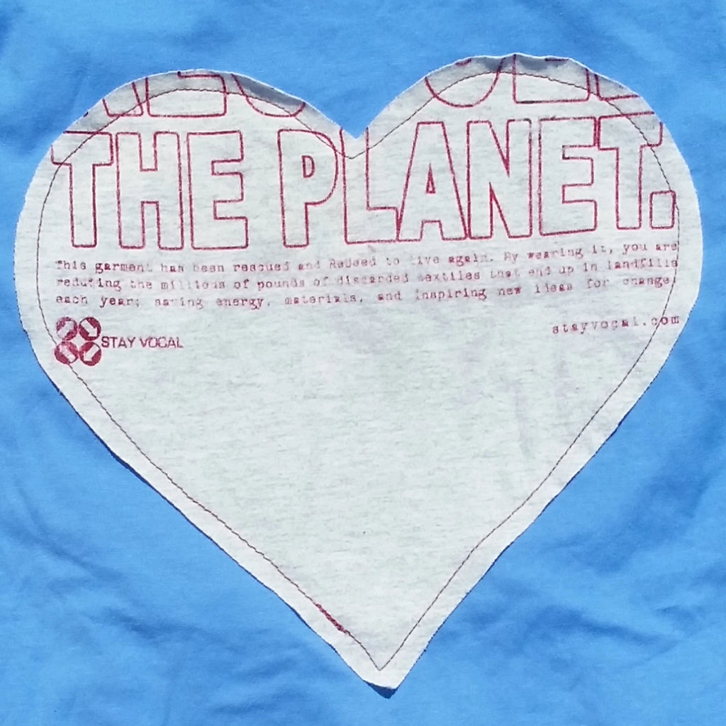 One of a Kind (Women's XL) Heart Patch The Planet T-Shirt