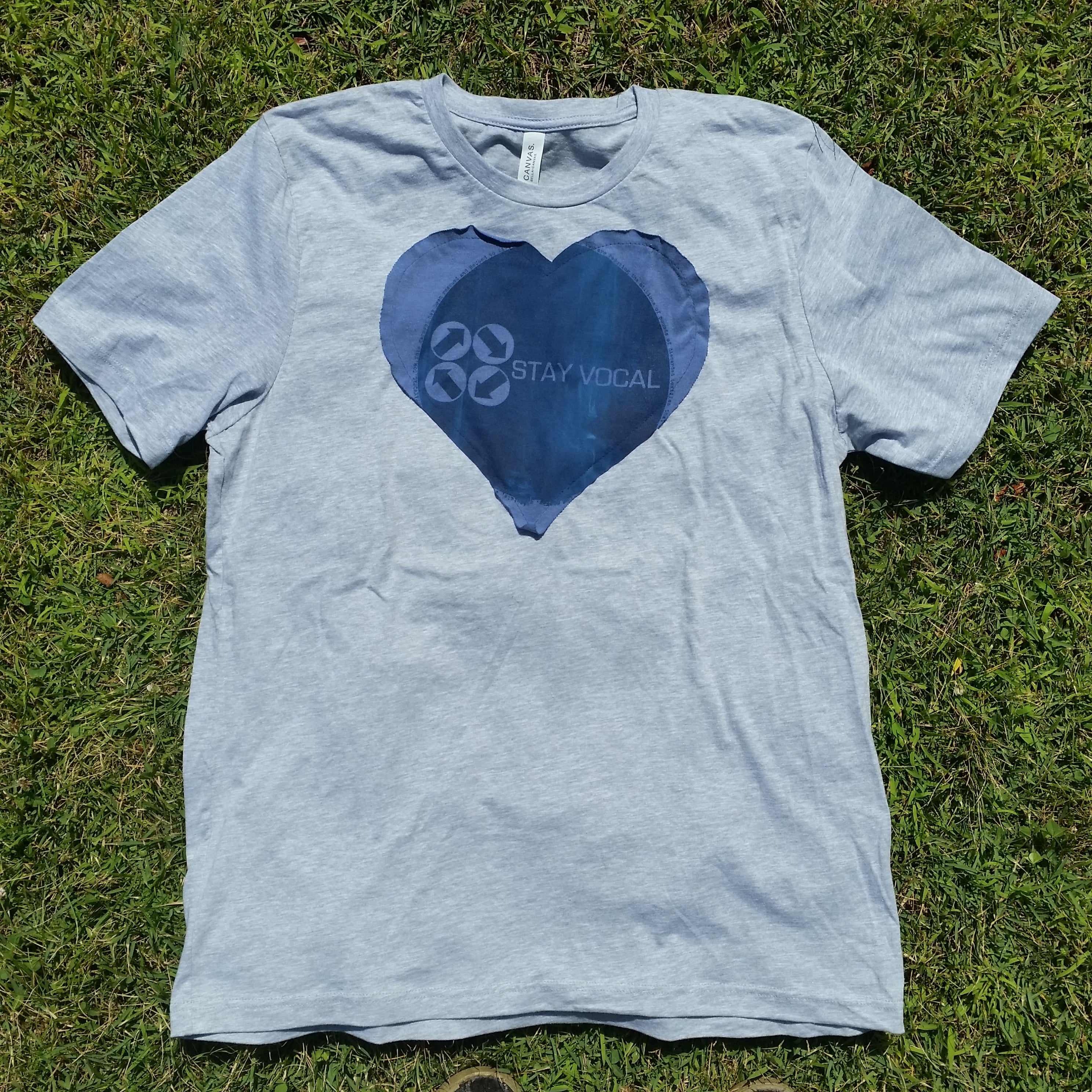 One of a Kind (Men's XL) Heart Patch Circle Logo T-Shirt