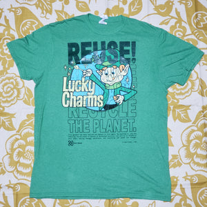 One of a Kind (Men's M) REUSE! Lucky Charms Cereal T-Shirt