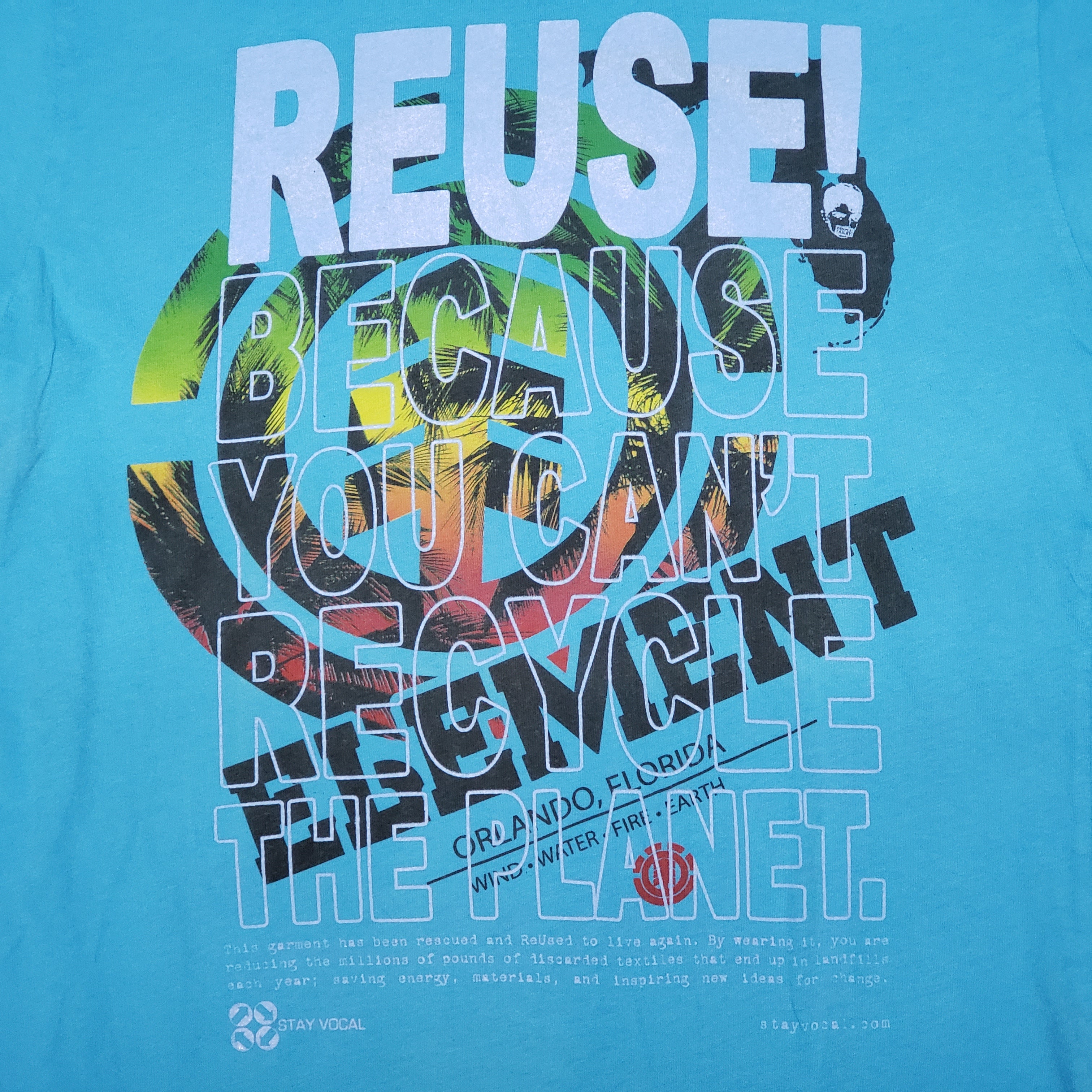One of a Kind (Men's S) REUSE! Element Skateboards T-Shirt