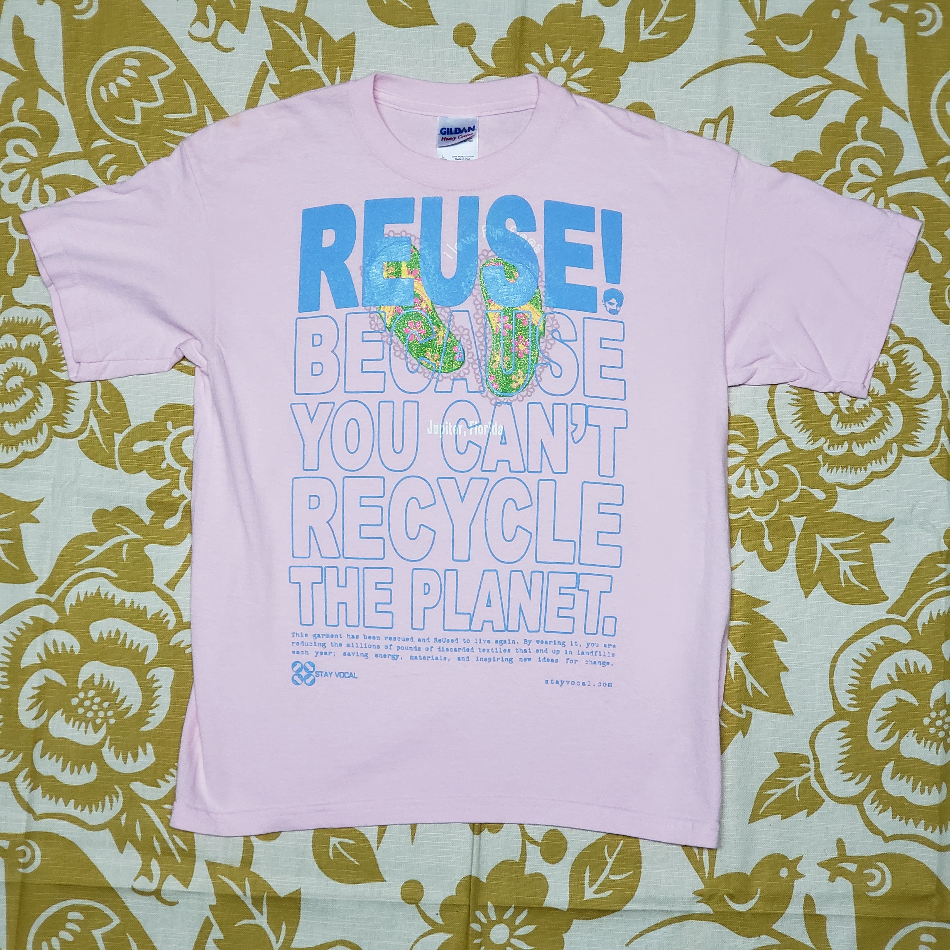 One of a Kind (Kid's L) REUSE! Flip Flops in Jupiter, FL T-Shirt