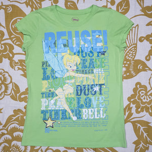 One of a Kind (Girl's L) REUSE! Tinkerbell Words T-Shirt