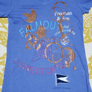 One of a Kind (Women's S) Coffee All Over Woods Hole T-Shirt