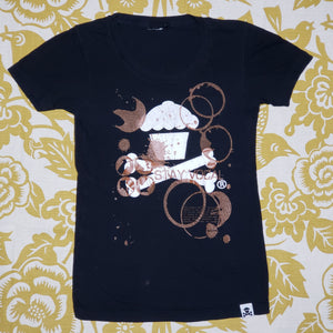 One of a Kind (Women's S) Coffee and Johnny Cupcakes T-Shirt