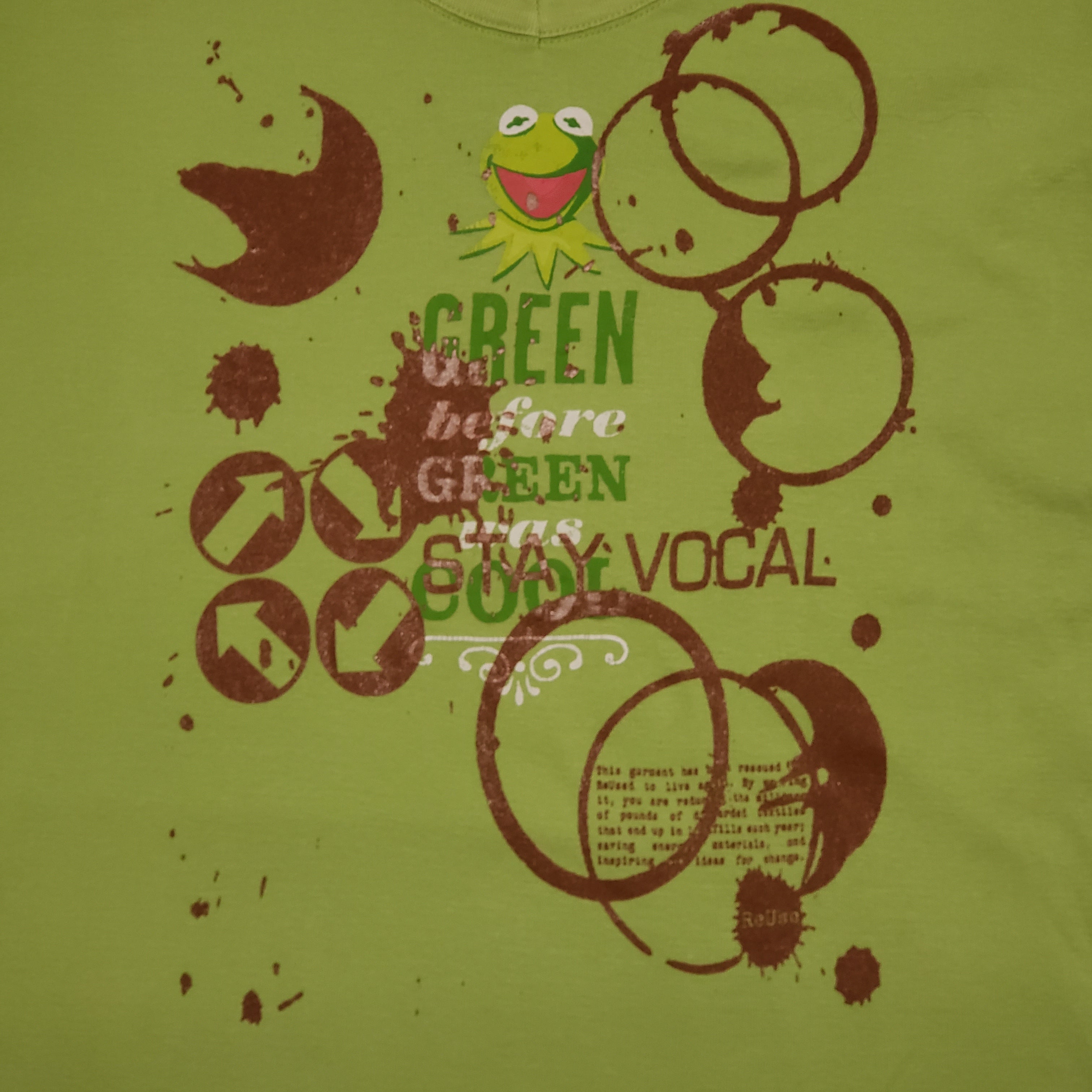 One of a Kind (Women's M) Coffee with Kermit The Frog T-Shirt