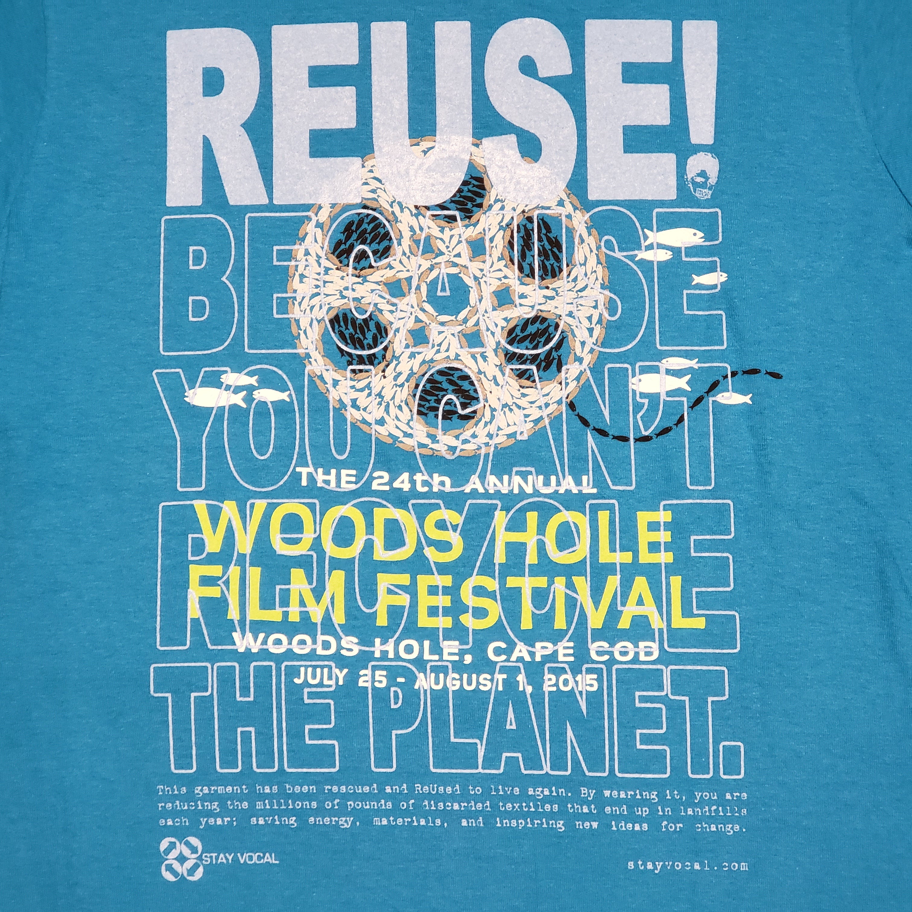 One of a Kind (Women's M) REUSE! at the 24th Woods Hole Film Festival T-Shirt