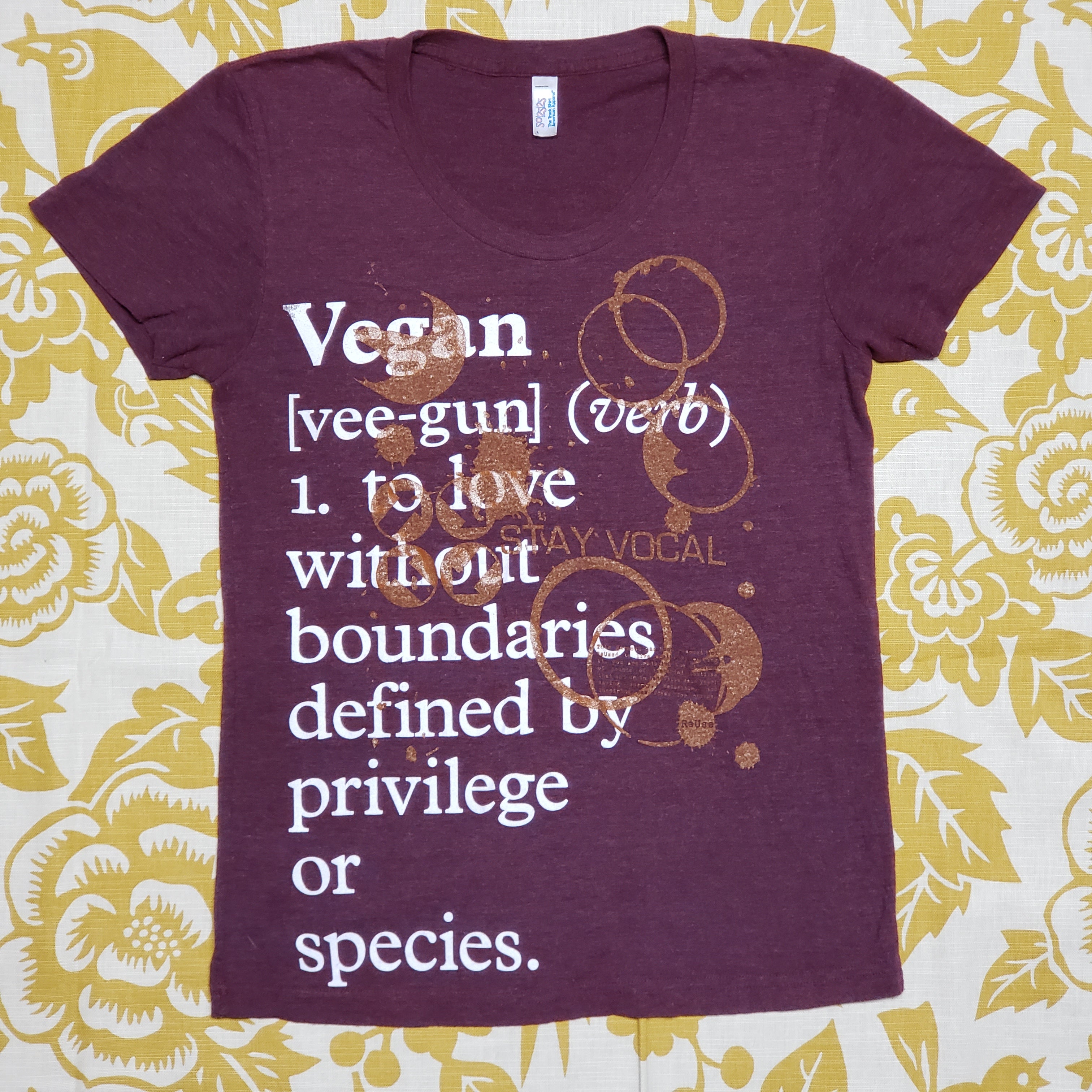 One of a Kind (Women's L) Coffee is Vegan T-Shirt