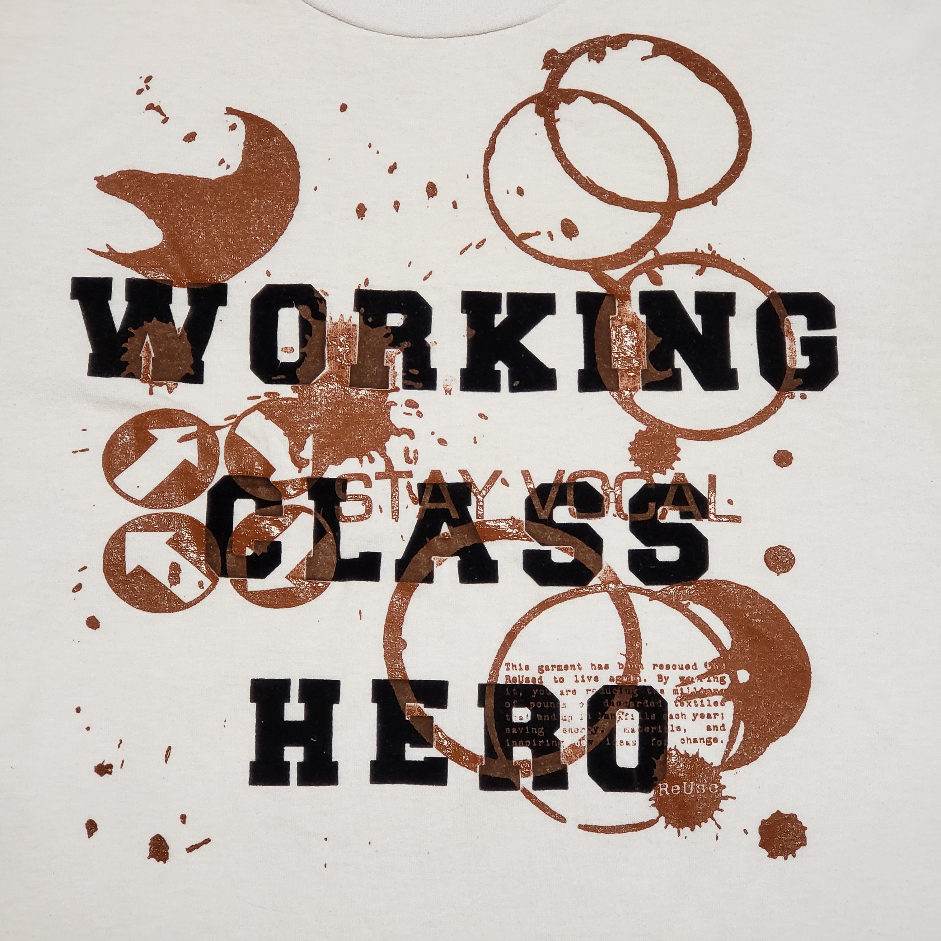 One of a Kind (Men's S) Coffee for a Working Class Hero T-Shirt