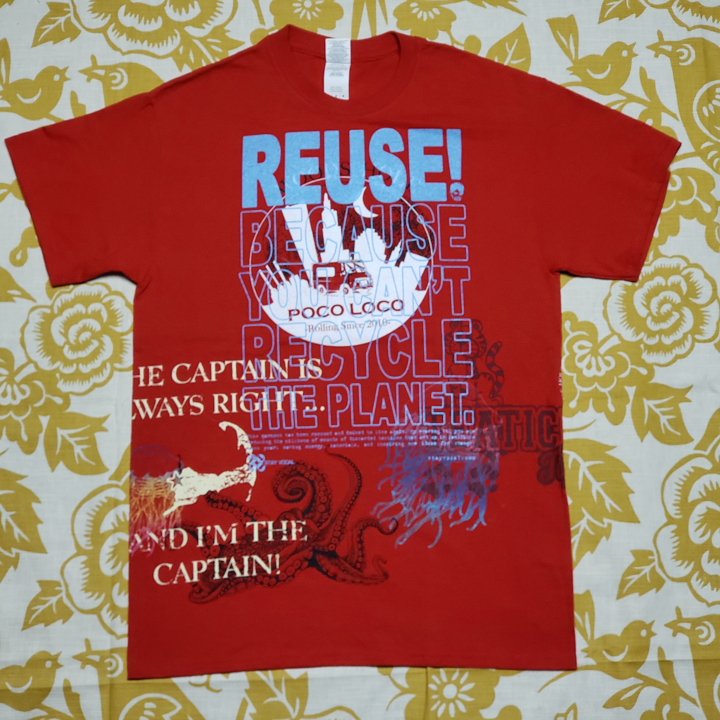 One of a Kind (Men's M) REUSE! All Over Woods Hole 3 T-Shirt