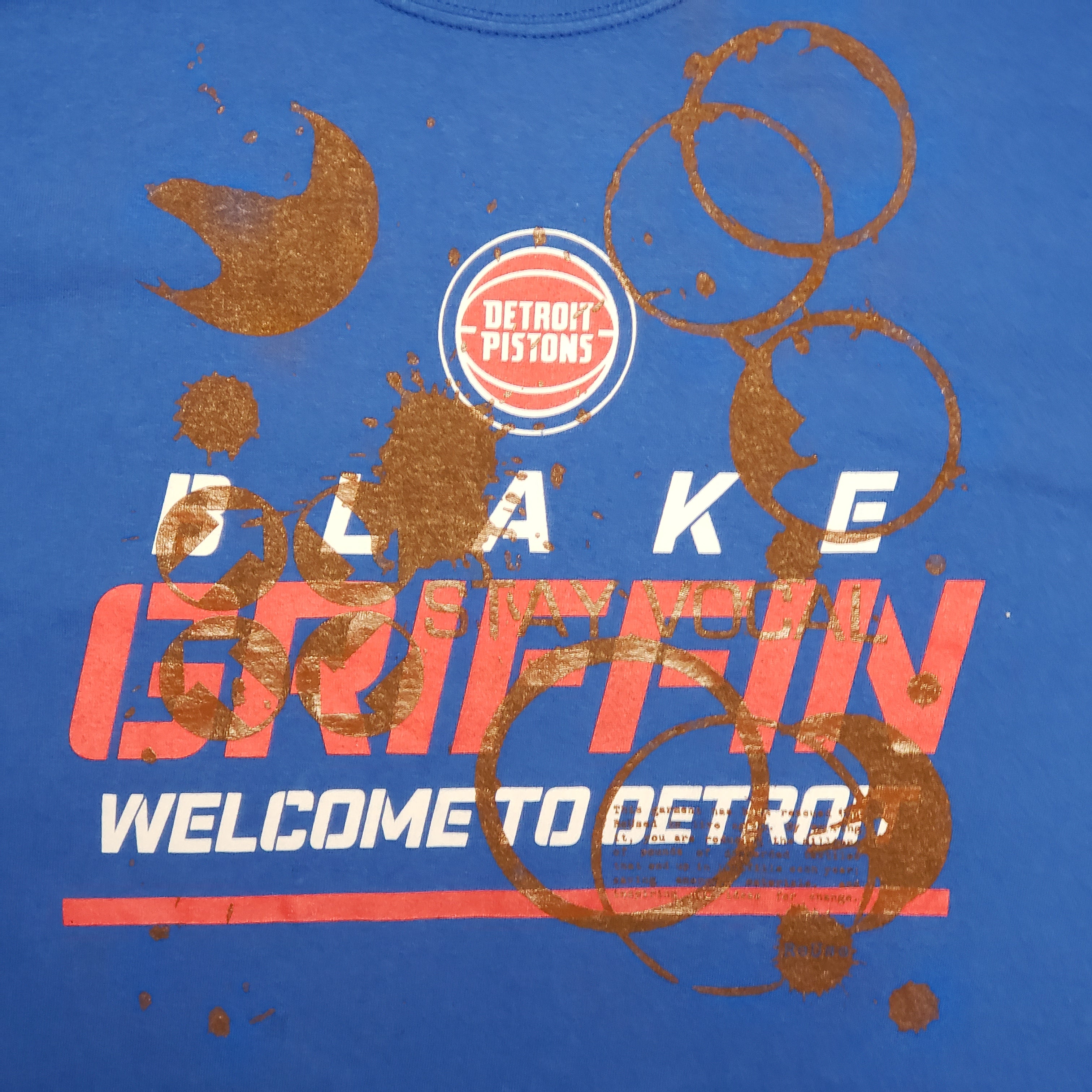 One of a Kind (Men's XL) Welcome to Detroit Blake Griffin, Here's Some Coffee T-Shirt