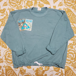 One of a Kind (Women's XXL) REUSE! Triangle Crewneck by Carly Carte