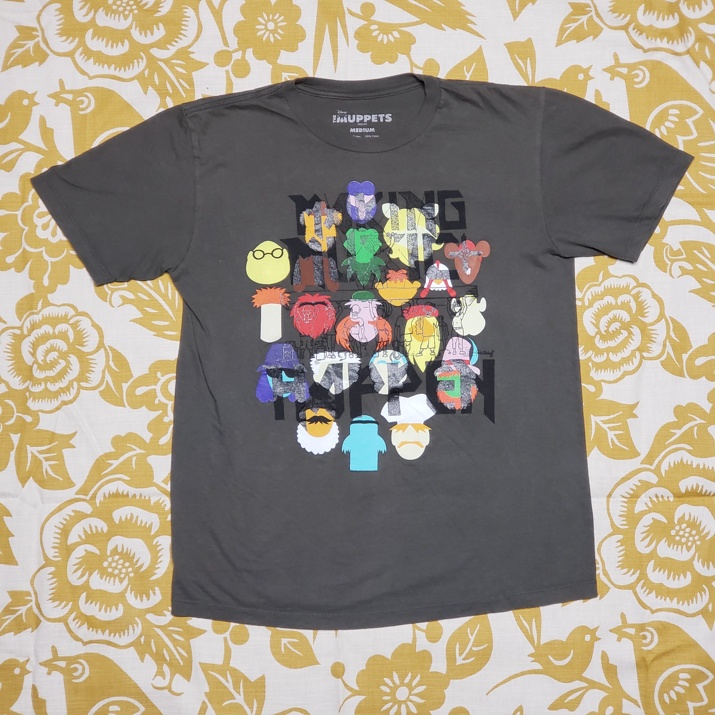One of a Kind (Men's M) Making Music Happen The Muppet Faces T-Shirt