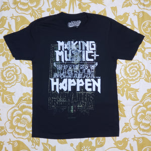 One of a Kind (Men's S) Making Music Happen Bob Marley Face T-Shirt