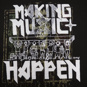One of a Kind (Men's S) Making Music Happen Bob Marley Face T-Shirt