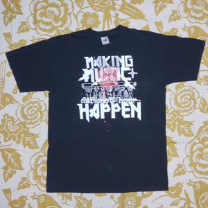 One of a Kind (Men's M) Making Music Happen Darkest Hour UK Tour T-Shirt
