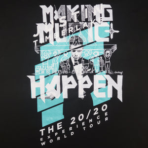 One of a Kind (Men's S) Making Music Happen Justin Timberlake Tour Black T-Shirt