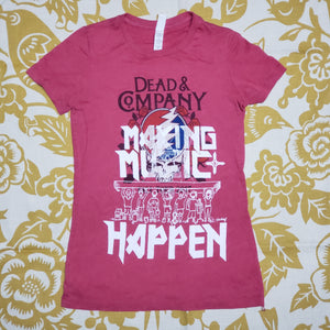 One of a Kind (Women's M ) Making Music Happen Dead & Company Tour Red T-Shirt
