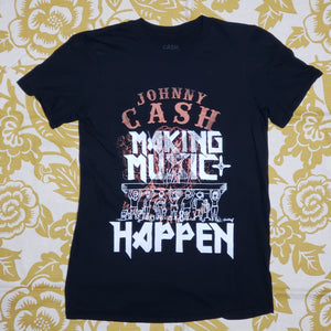 One of a Kind (Men's M) Making Music Happen Johnny Cash T-Shirt