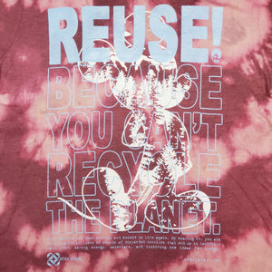 One of a Kind (Women's M) REUSE! Tie Dye Mickey Mouse with Trees Inside T-Shirt