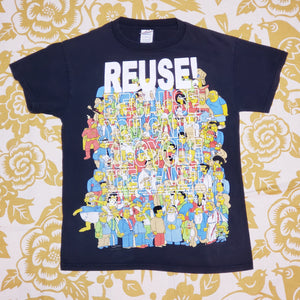 One of a Kind (Men's S) REUSE! The Simpsons Characters T-Shirt