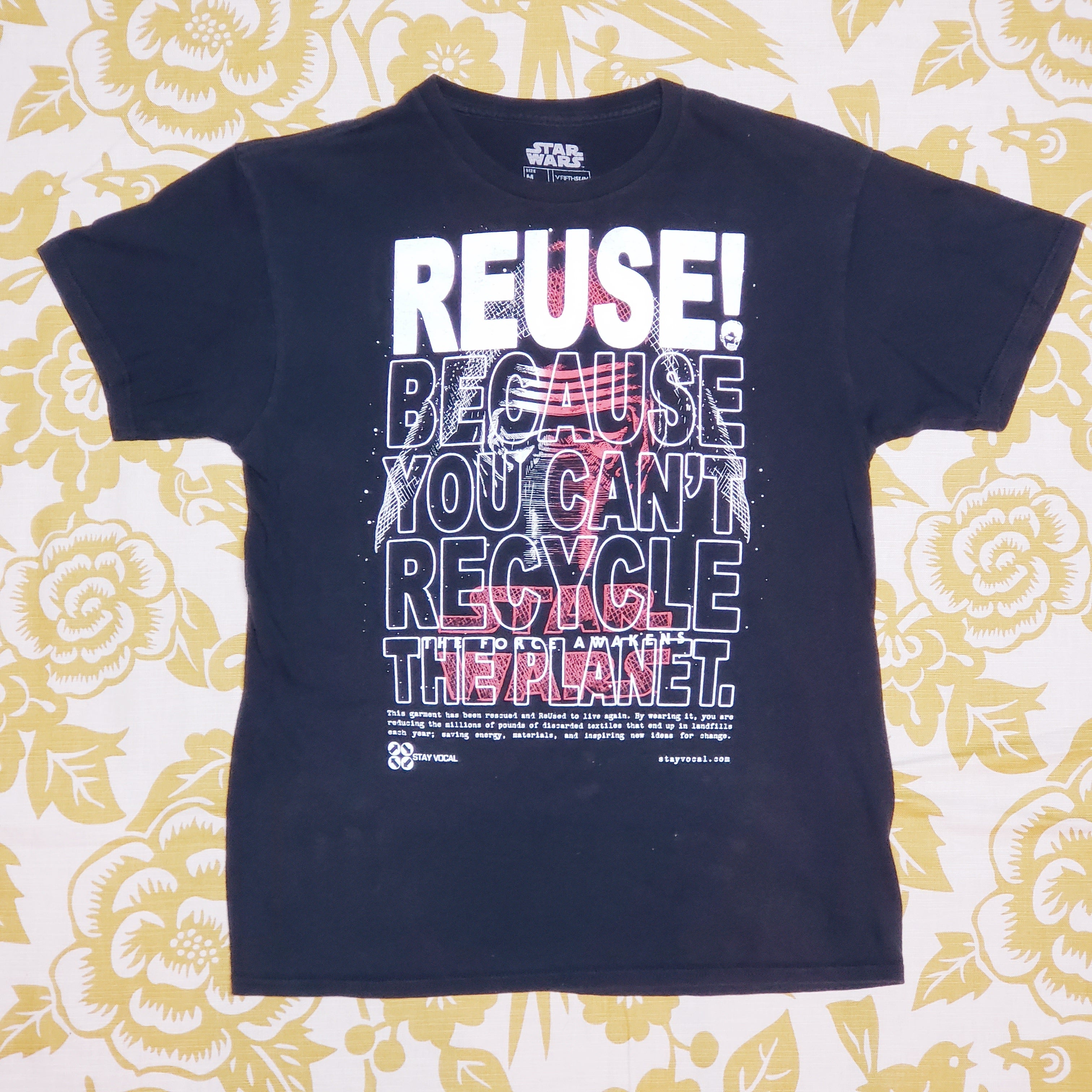 One of a Kind (Men's M) REUSE! Star Wars The Force Awakens T-Shirt