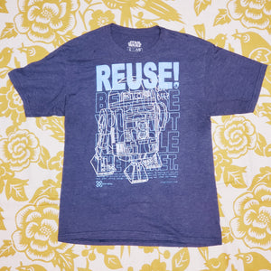 One of a Kind (Men's M) REUSE! Star Wars R2-D2 Sketch T-Shirt