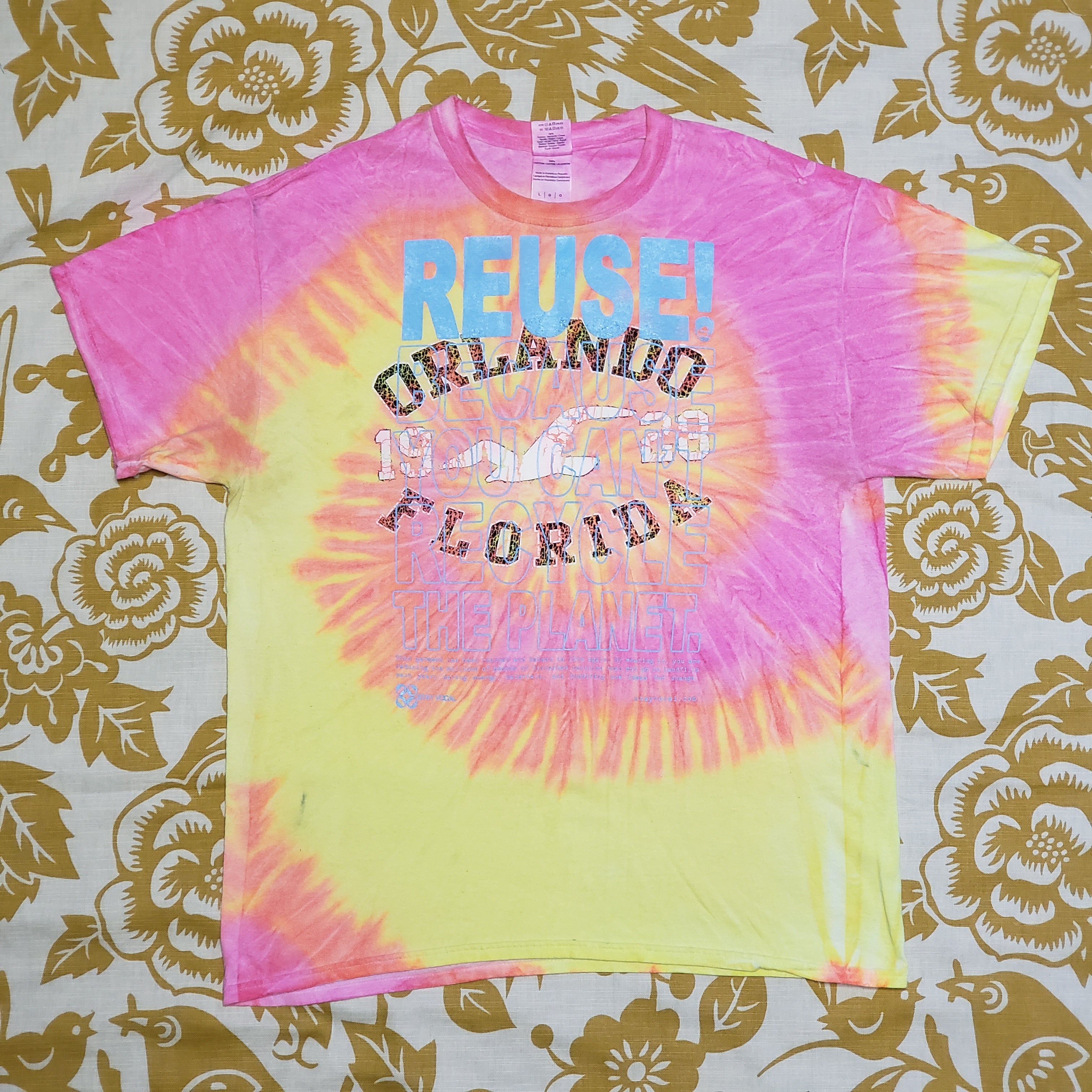One of a Kind (Men's L) REUSE! Orlando Florida Hippie T-Shirt