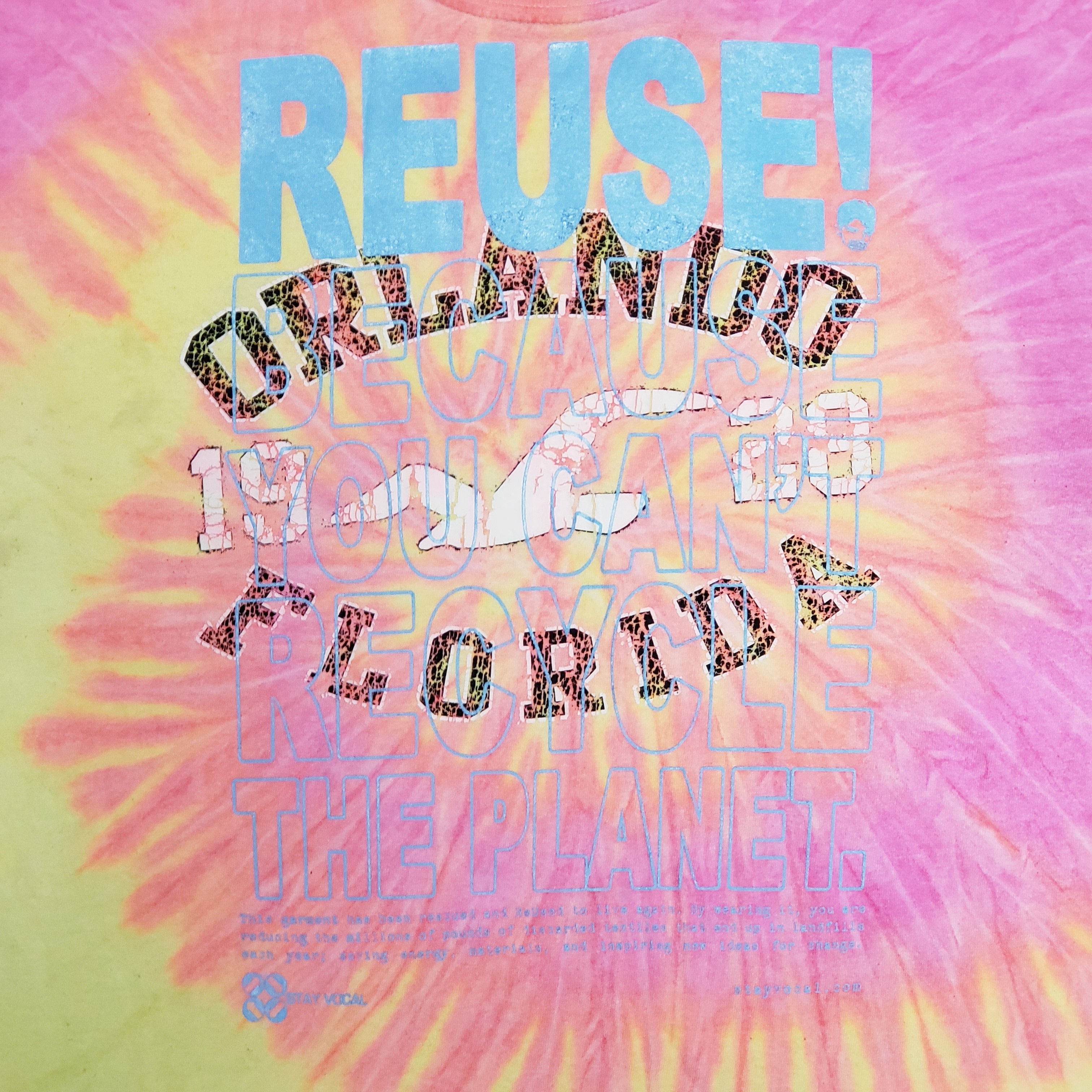 One of a Kind (Men's L) REUSE! Orlando Florida Hippie T-Shirt