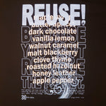 One of a Kind (Men's XL) REUSE! Redeye Roasters Coffee Notes T-Shirt