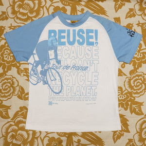One of a Kind (Kid's L) REUSE! Tour de France Bicycle T-Shirt