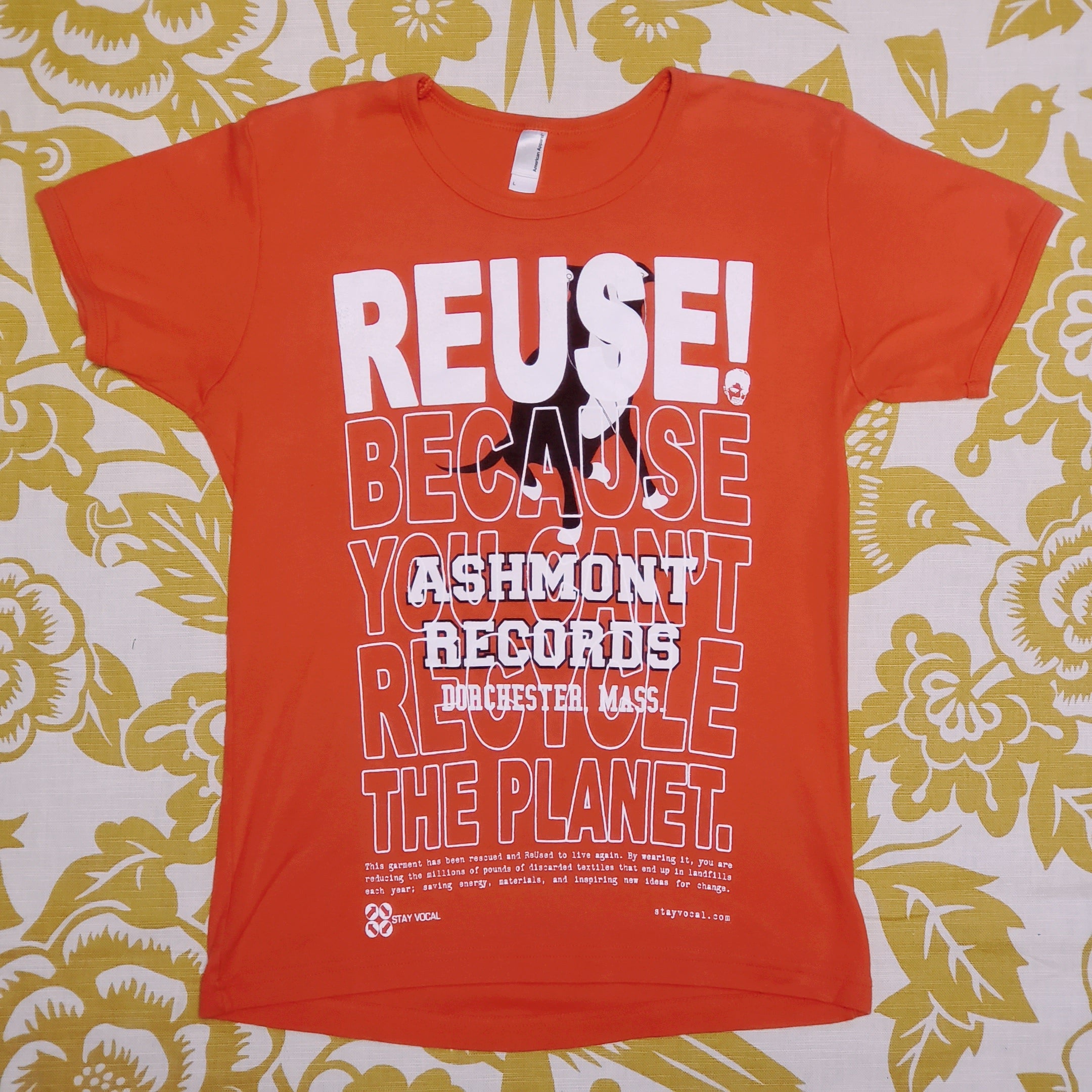 One of a Kind (Women's L) REUSE! Ashmont Records Dorchester, MA T-Shirt