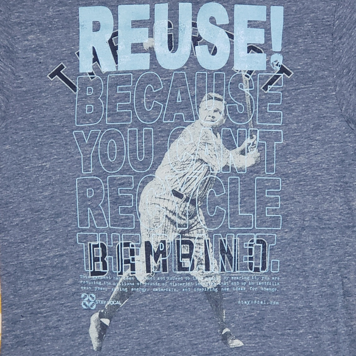 One of a Kind (Men's M) REUSE! Babe Ruth The Great Bambino T-Shirt