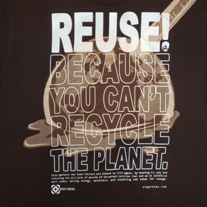 One of a Kind (Men's M) REUSE! Melting Planet T-Shirt