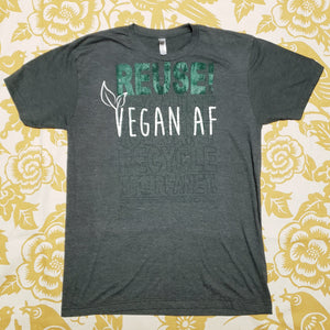 One of a Kind (Men's L) REUSE! Vegan AF T-Shirt