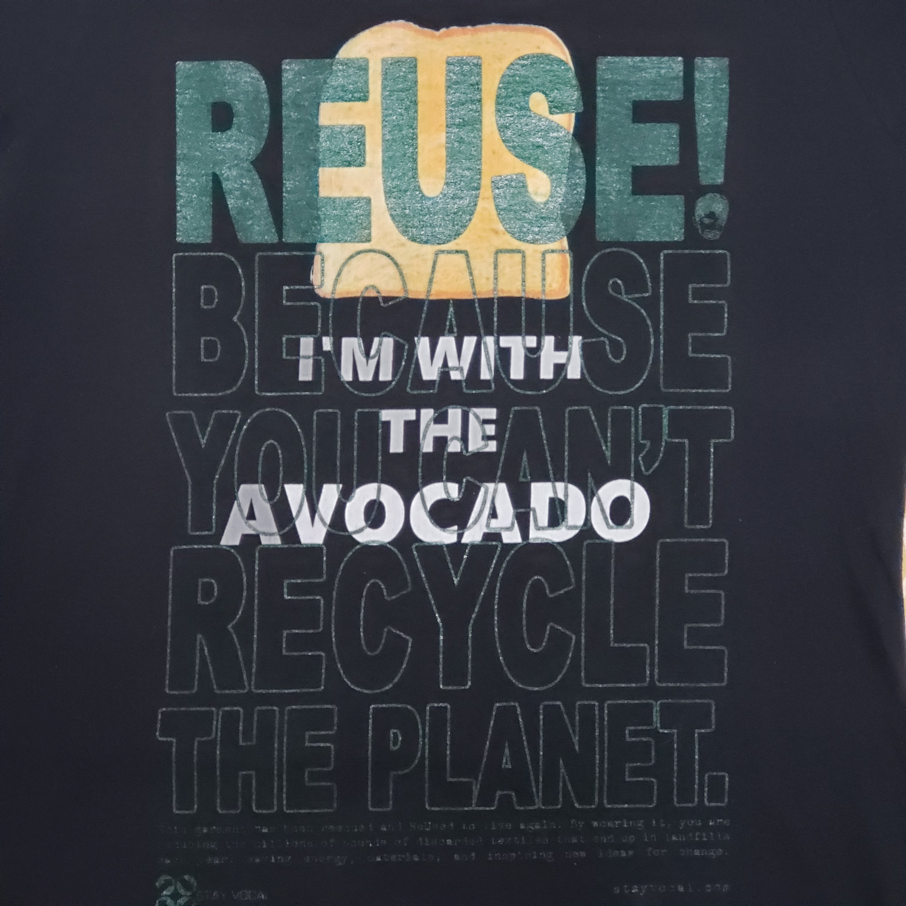 One of a Kind (Women's S) REUSE! Avocado Toast T-Shirt