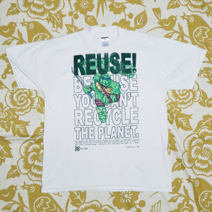 One of a Kind (Men's M) REUSE! Handmade Teenage Mutant Ninja Turtles T-Shirt