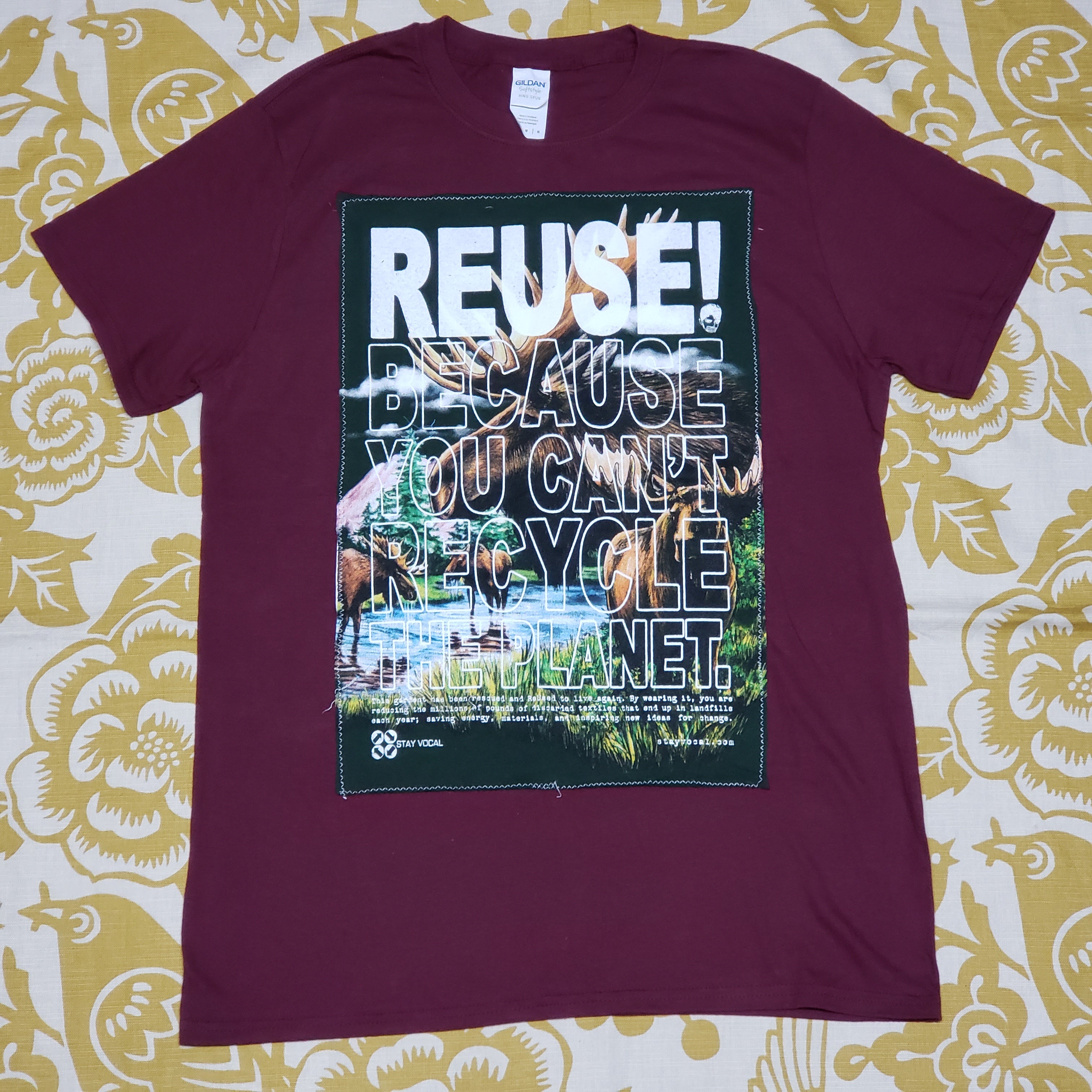 One of a Kind (Men's M) REUSE! Moose River Patch T-Shirt
