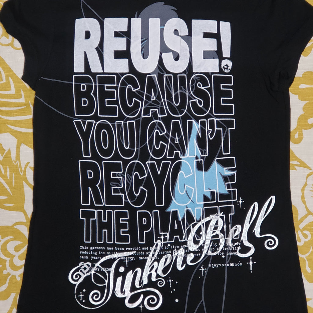 One of a Kind (Women's L) REUSE! Tinkerbell T-Shirt