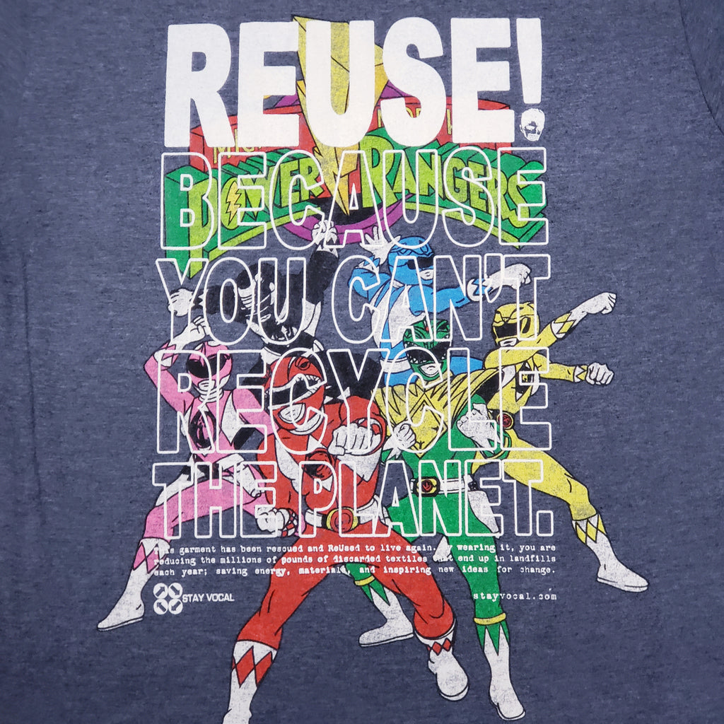 One of a Kind (Men's M) REUSE! Power Rangers Group T-Shirt
