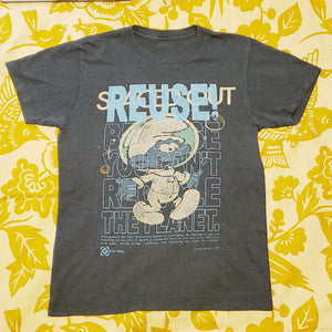 One of a Kind (Men's S) REUSE! Spacey Smurf T-Shirt