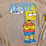 One of a Kind (Men's S) REUSE! Bart Simpson Long Sleeve Tee