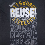 One of a Kind (Women's L) REUSE! Loves & Roots For Pittsburgh Steelers T-Shirt
