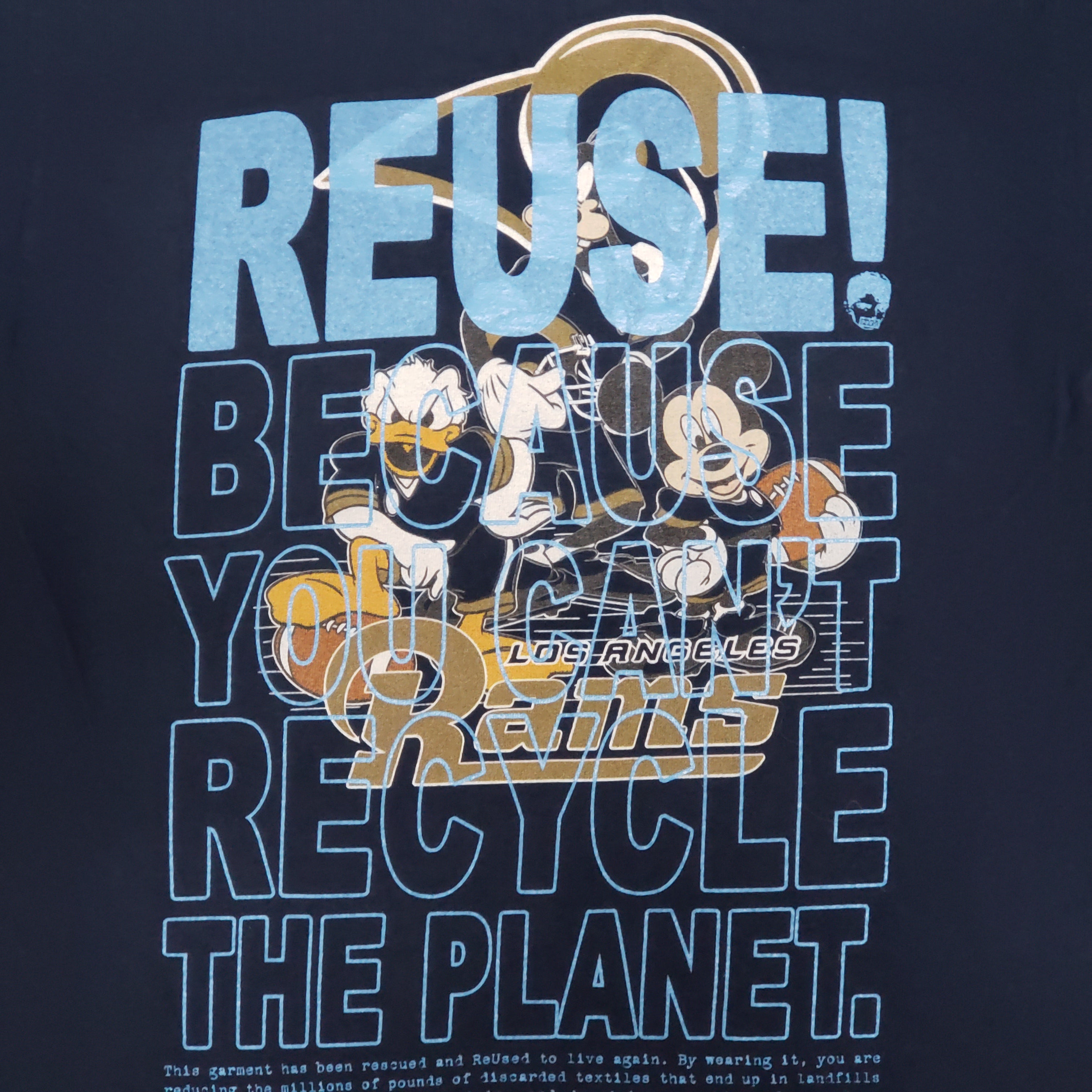 One of a Kind (Kid's S) REUSE! Los Angeles Rams Disney T-Shirt