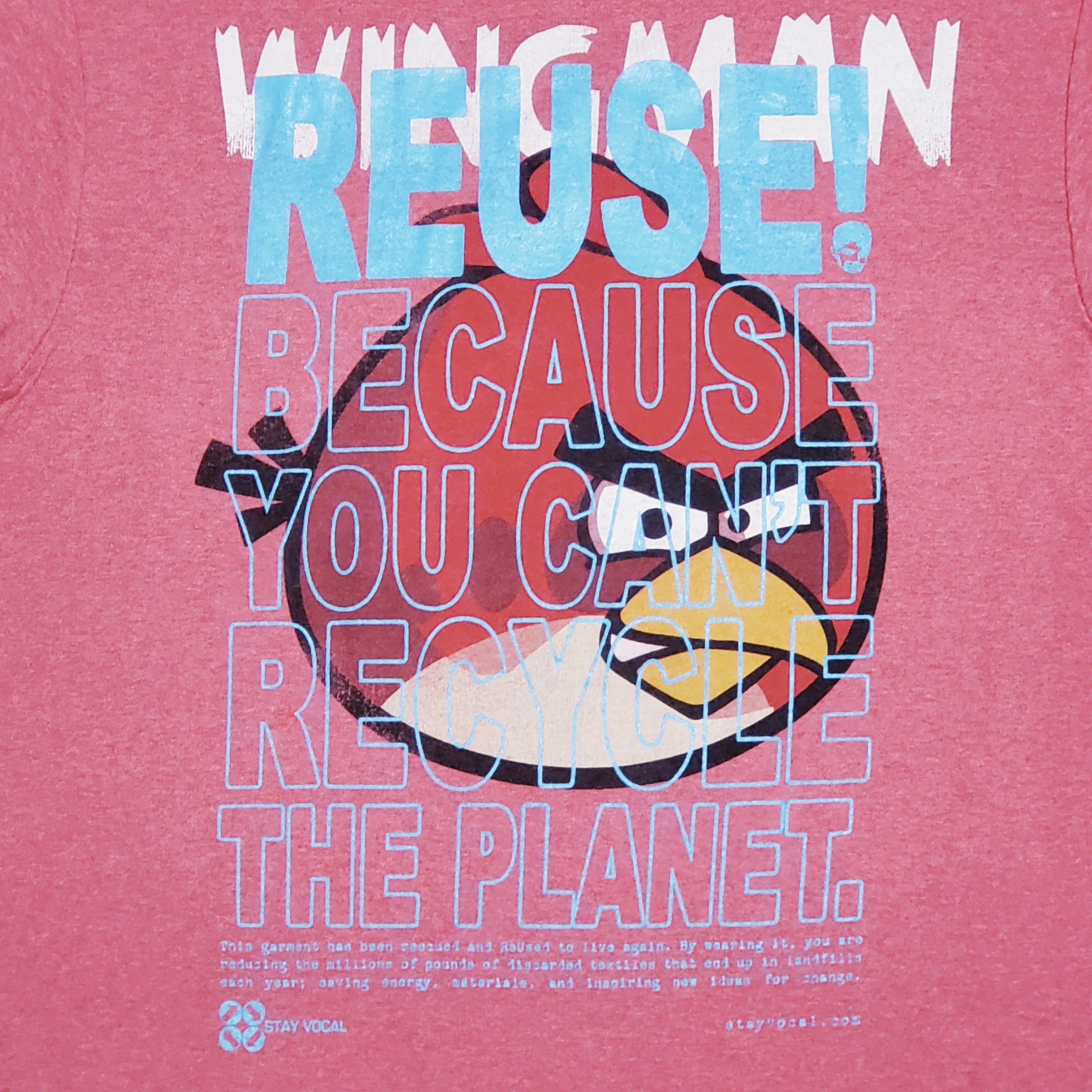 One of a Kind (Men's M) REUSE! Angry Birds Wingman T-Shirt