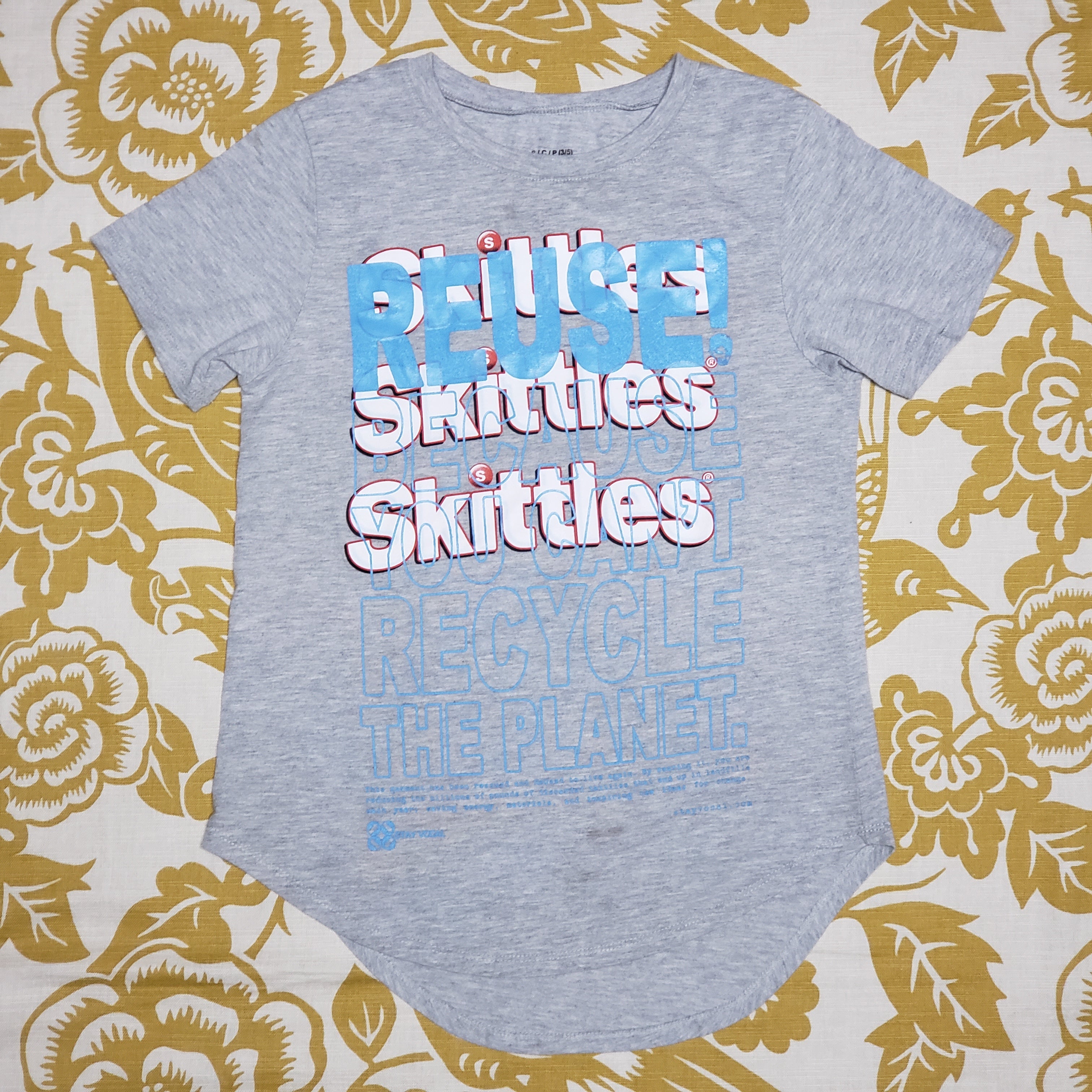 One of a Kind (Women's S) REUSE! Skittles X3 T-Shirt