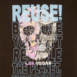 One of a Kind (Women's L) REUSE! Las Vegas, NV Skull T-Shirt