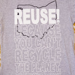 One of a Kind (Men's XS) REUSE! Ohio State Shape T-Shirt