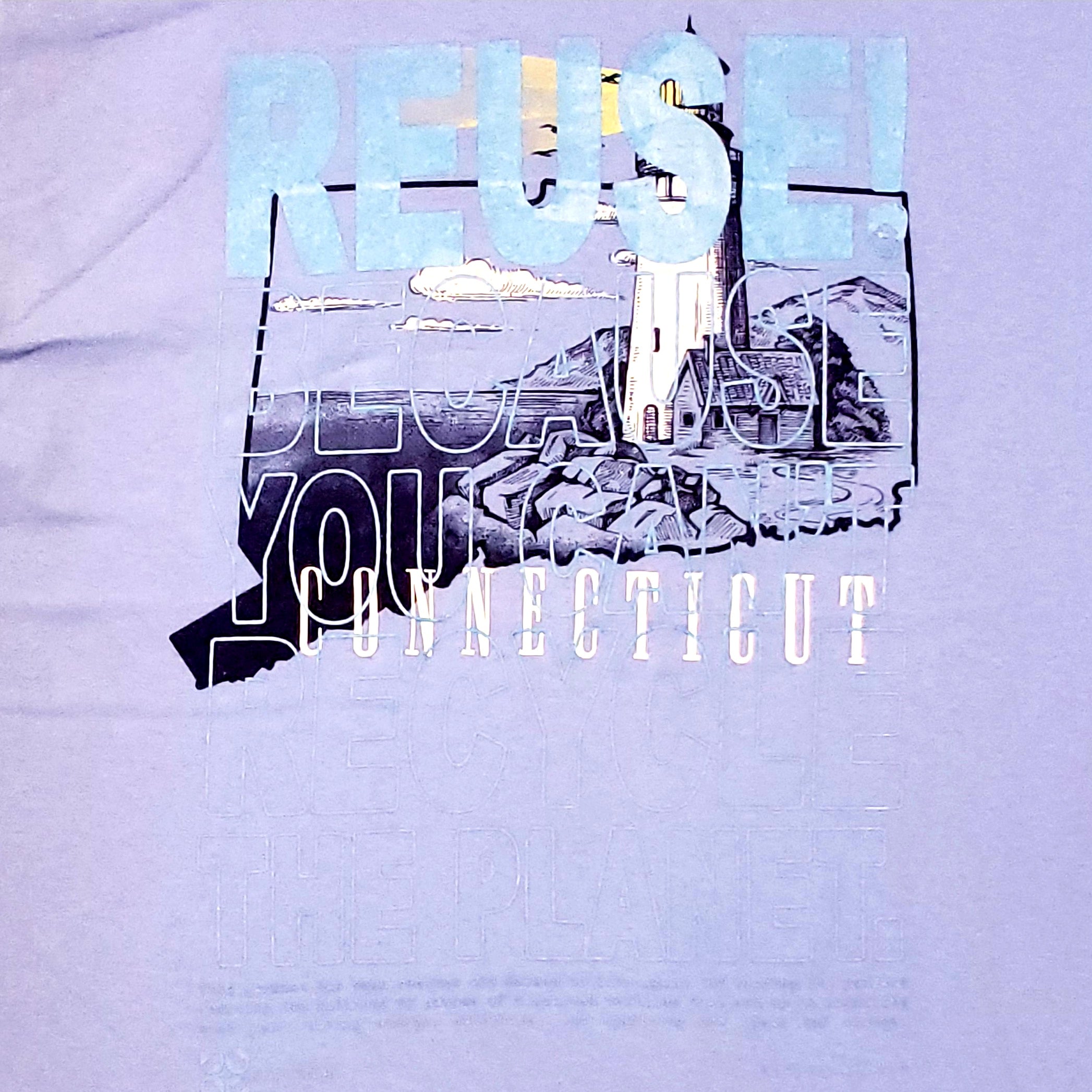 One of a Kind (Men's M) REUSE! Connecticut Lighthouse T-Shirt