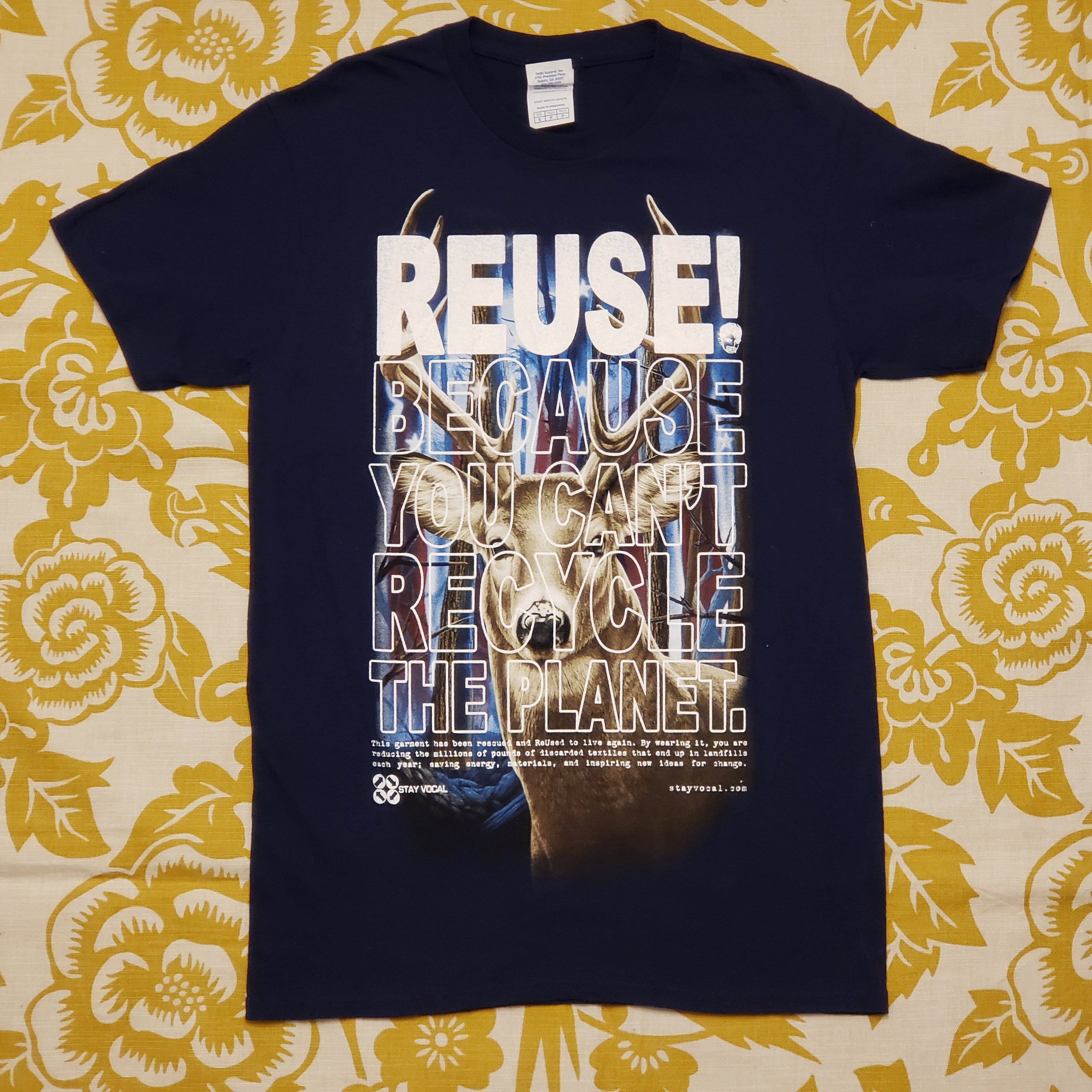 One of a Kind (Men's S) REUSE! Deer Buck T-Shirt