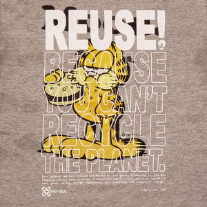 One of a Kind (Men's M) REUSE! Garfield Eating A Burger T-Shirt